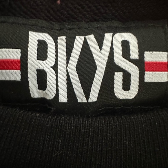 BKYS black mens crewneck sweater size Large - Picture 5 of 11